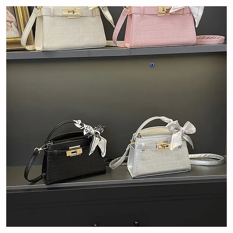 2025 Summer Women's Light Luxury Croc Pattern Shoulder Bag — feature 32