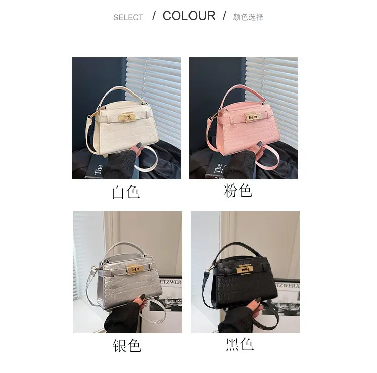 2025 Summer Women's Light Luxury Croc Pattern Shoulder Bag — feature 4