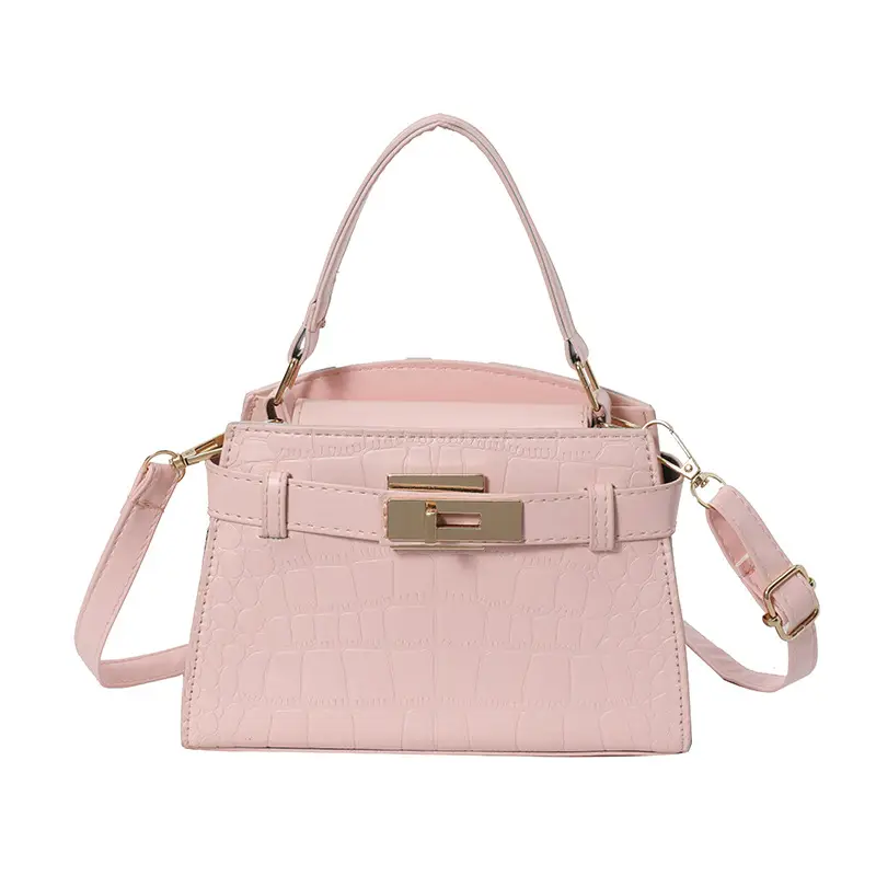 2025 Summer Women's Light Luxury Croc Pattern Shoulder Bag