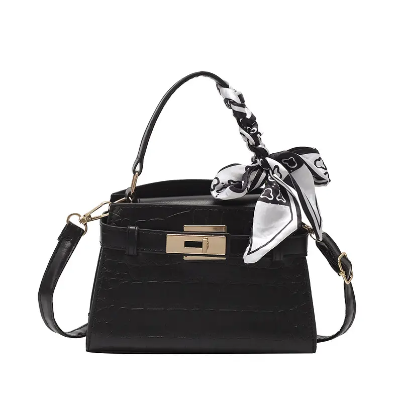 2025 Summer Women's Light Luxury Croc Pattern Shoulder Bag