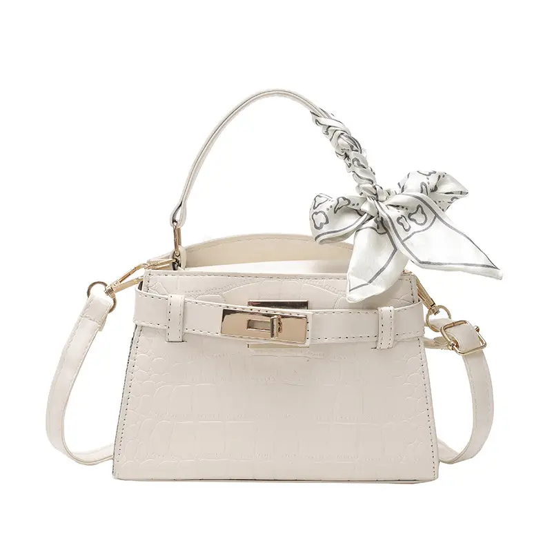 2025 Summer Women's Light Luxury Croc Pattern Shoulder Bag