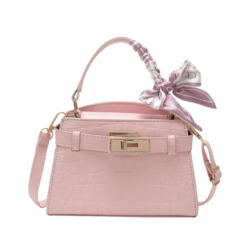 2025 Summer Women's Light Luxury Croc Pattern Shoulder Bag