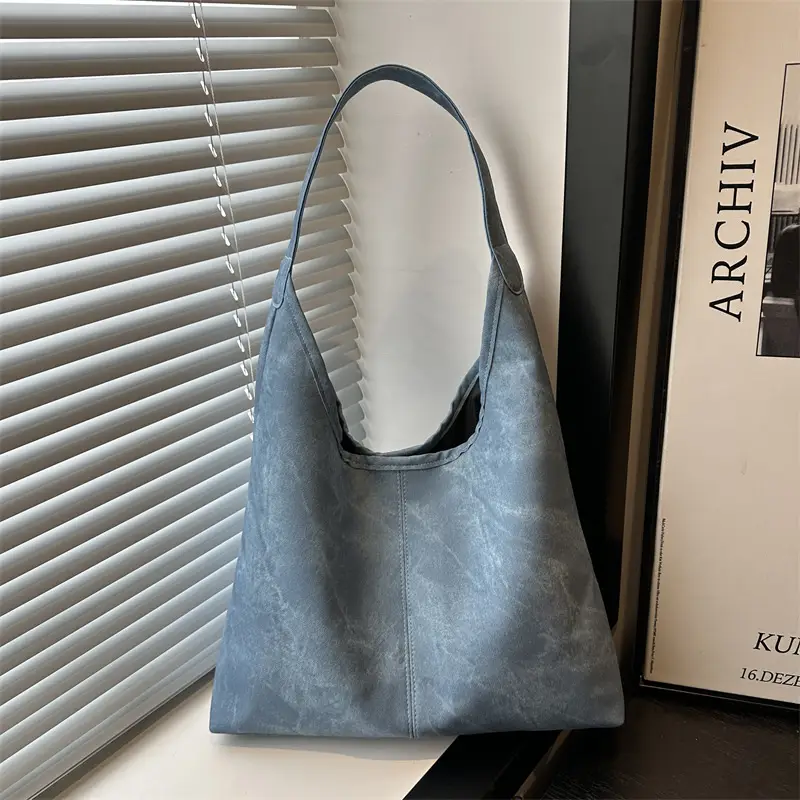 Women Underarm Bag Blue Brown Black 2025 Spring Summer - Image 7