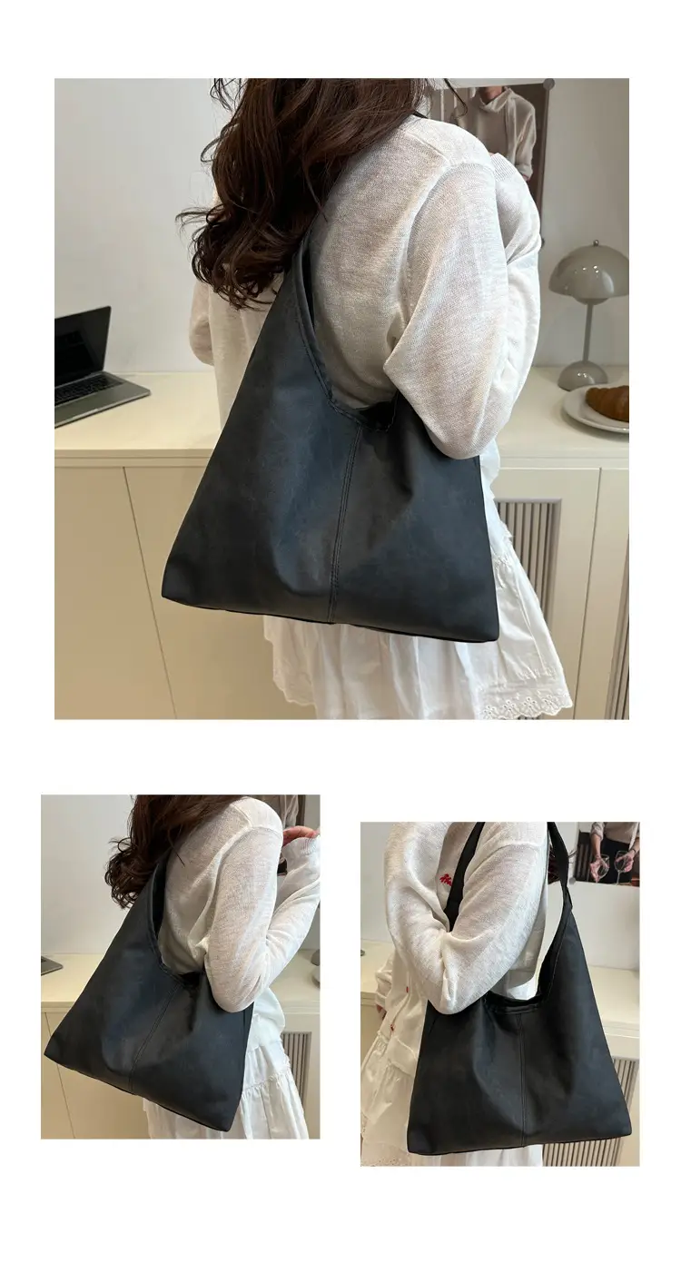 Women Underarm Bag Blue Brown Black 2025 Spring Summer — feature 7