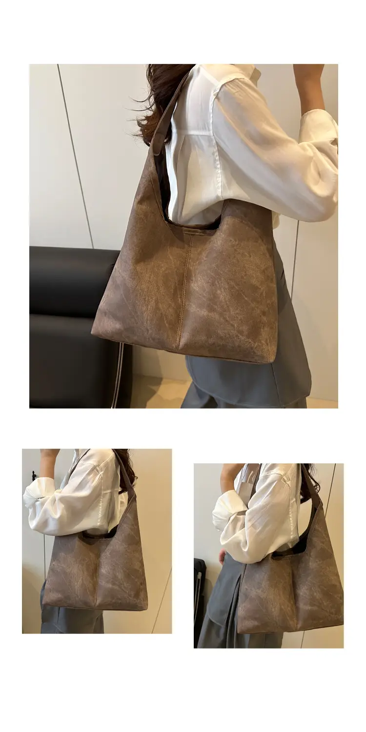 Women Underarm Bag Blue Brown Black 2025 Spring Summer — feature 9