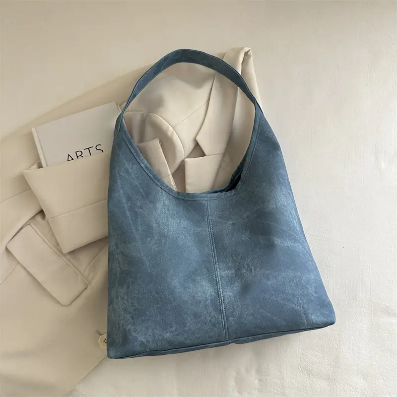 Women Underarm Bag Blue Brown Black 2025 Spring Summer - Image 3