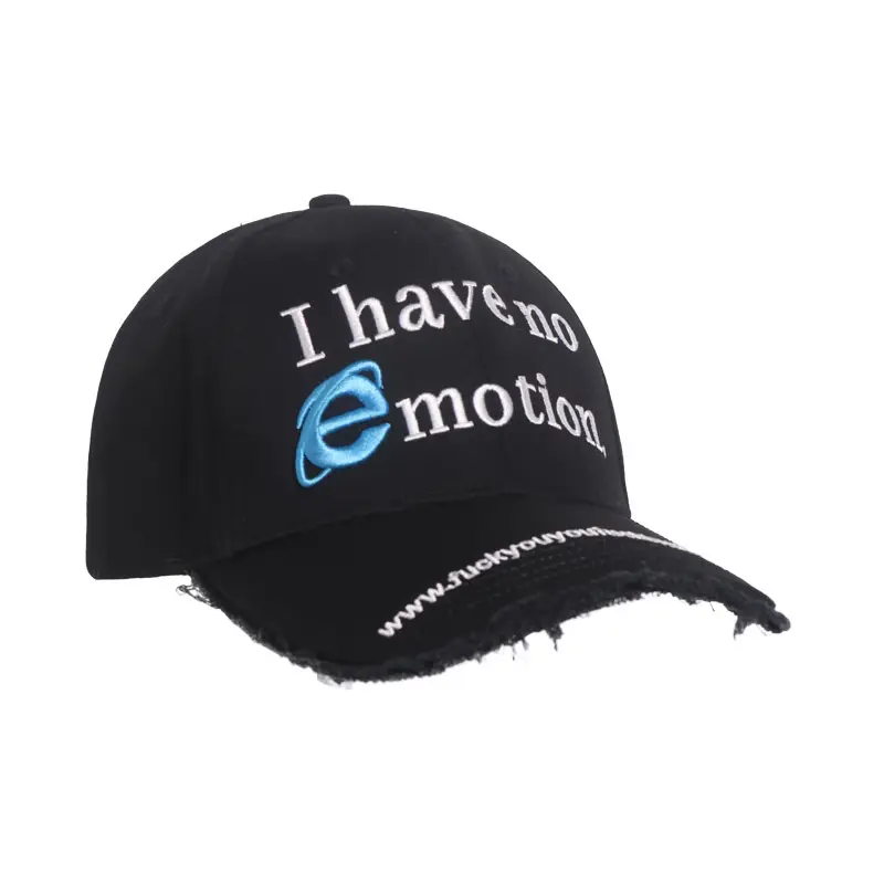 American Retro Black Letter Embroidery Duckbill Cap for Women - Image 6