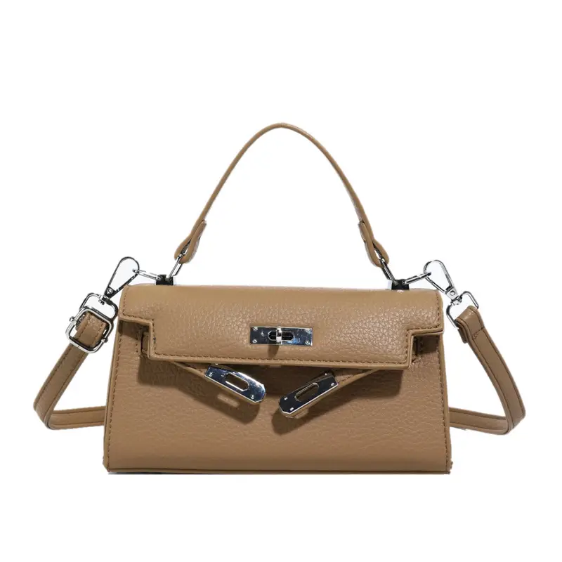 Women Satchel Bag Brown Leather 2025 Spring Summer - Image 11