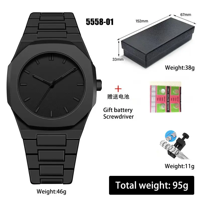2025 Watch Men's Wristwatch Arabic Numeral Dial Plastic Men's Quartz Watch Women's Watch Wholesale Quartz Watch Wristwatch