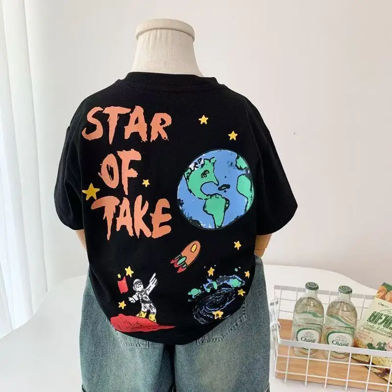 Kids Star of Take T-Shirt 2025 Korean Style Casual — feature 5