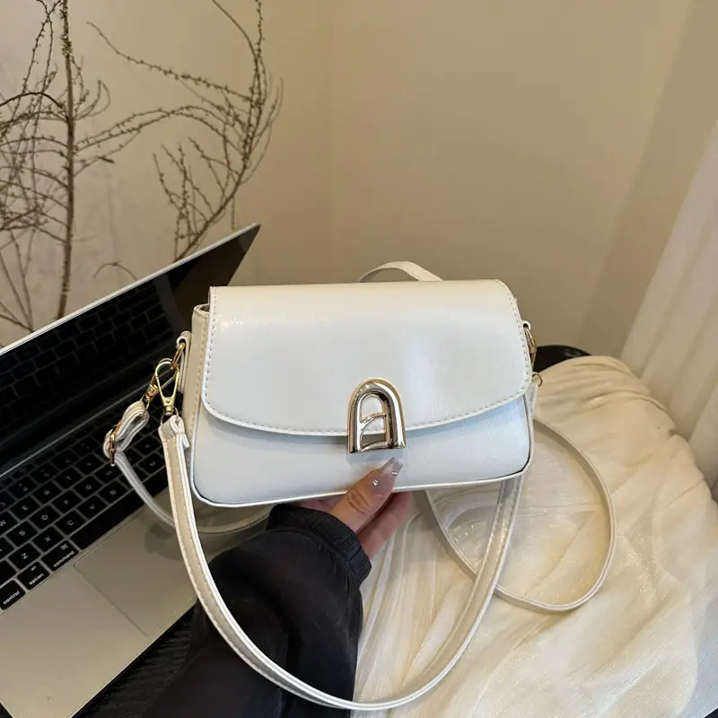 White Korean Style Shoulder Bag for Women 2025 - Image 6
