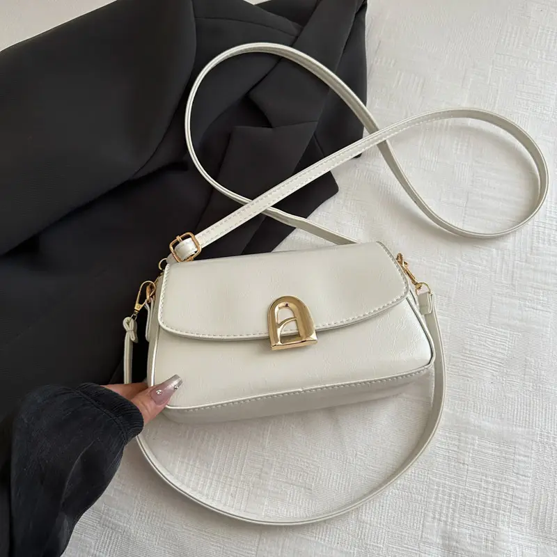 White Korean Style Shoulder Bag for Women 2025 - Image 5