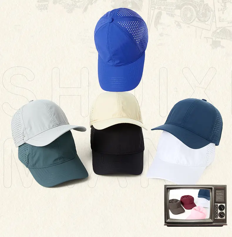 Men Water-Resistant Blue Baseball Cap 25153 — feature 17
