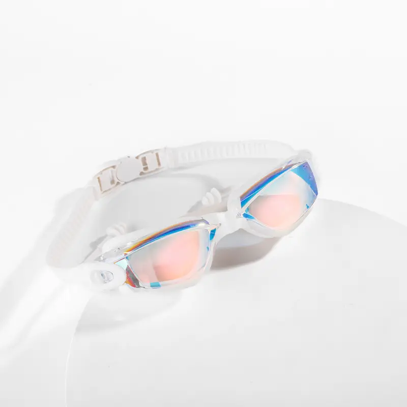 New Myopia Colorful Swimming Goggles One-Piece Earplugs Waterproof and Comfortable Small Frame High-Definition Swimming Goggles Waterproof and Anti-Fog Swimming Goggles
