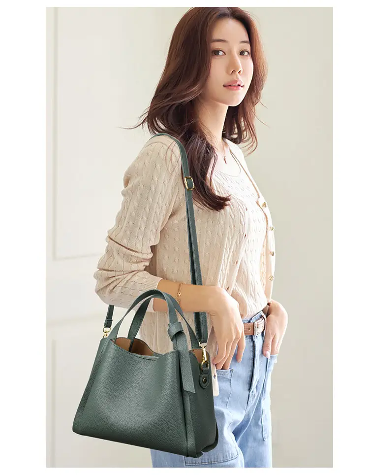 White Soft Leather Handbag for Women — feature 16