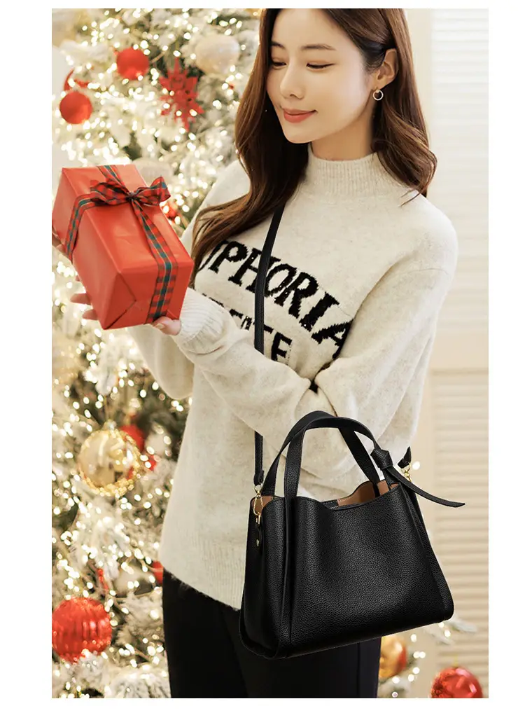 White Soft Leather Handbag for Women — feature 17