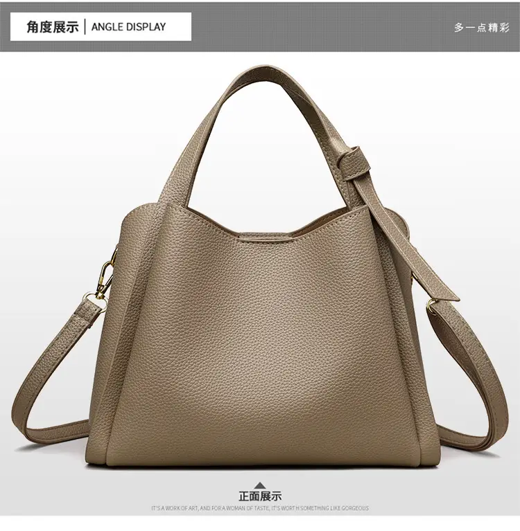 White Soft Leather Handbag for Women — feature 18