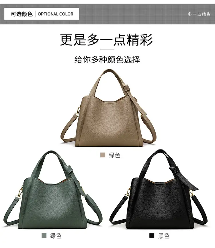White Soft Leather Handbag for Women — feature 2
