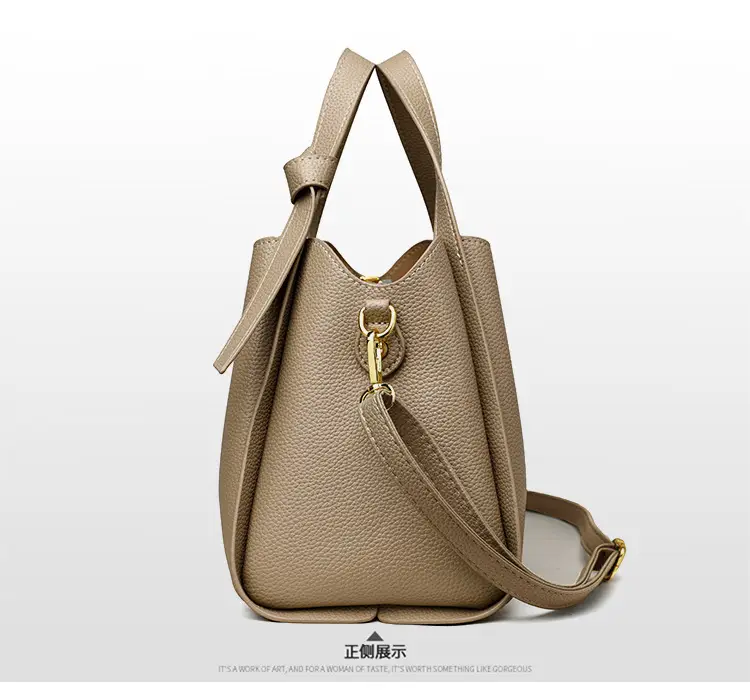 White Soft Leather Handbag for Women — feature 20