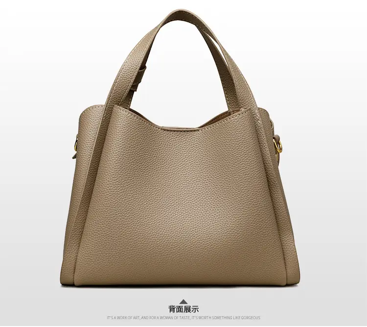 White Soft Leather Handbag for Women — feature 21
