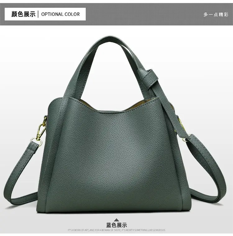 White Soft Leather Handbag for Women — feature 23