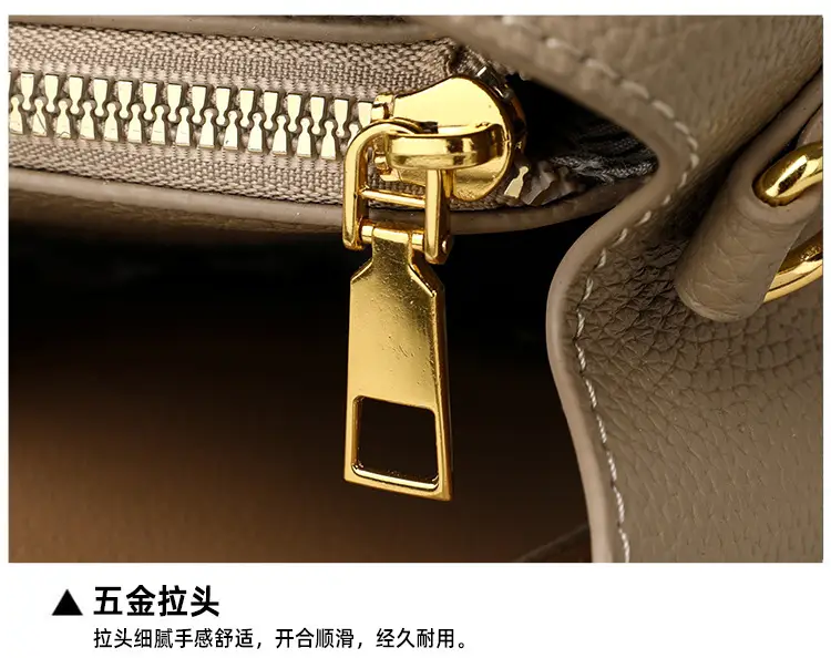White Soft Leather Handbag for Women — feature 27