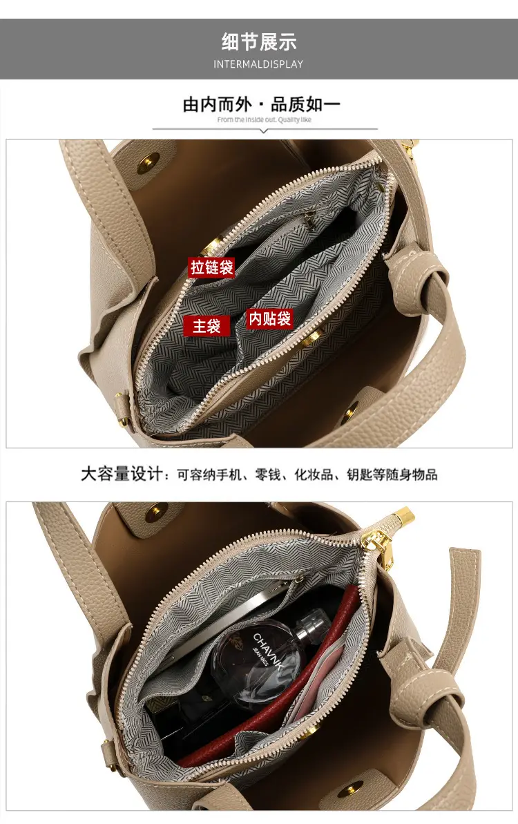 White Soft Leather Handbag for Women — feature 5