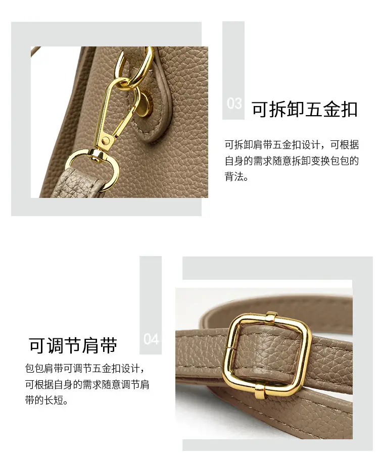 White Soft Leather Handbag for Women — feature 9