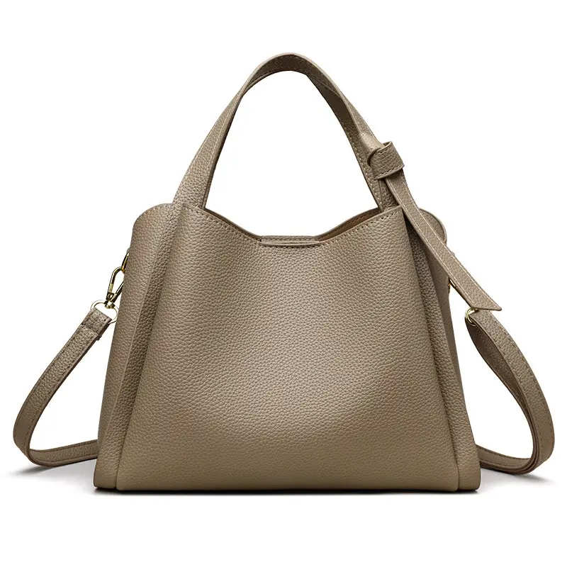 White Soft Leather Handbag for Women - Image 2