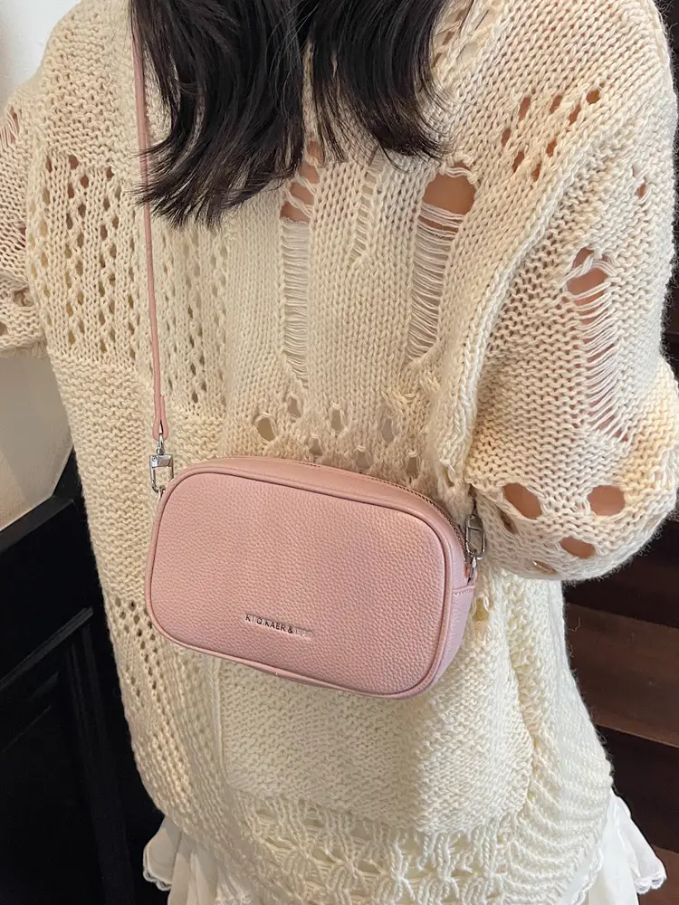 Women's Tan Crossbody Bag with Adjustable Strap - Image 9
