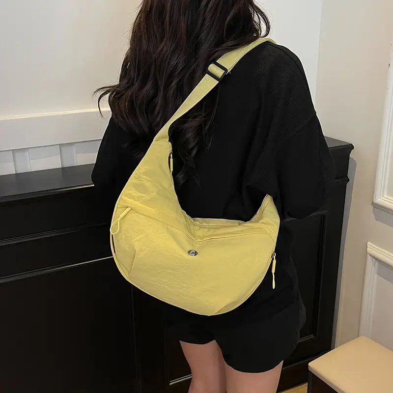 Yellow Multi-Layer Crossbody Bag for Women - Image 8