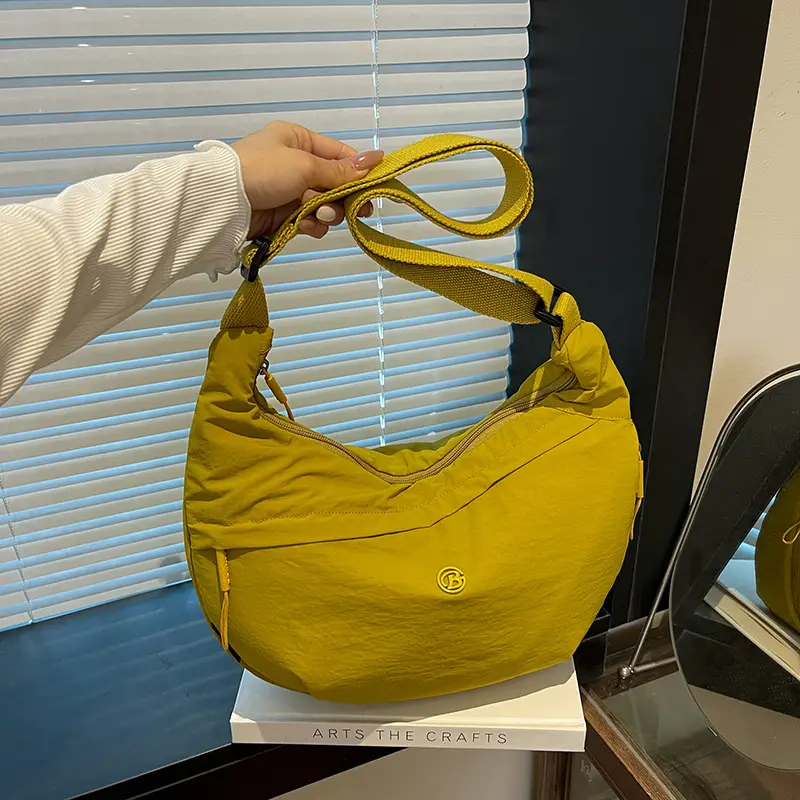 Yellow Multi-Layer Crossbody Bag for Women - Image 4