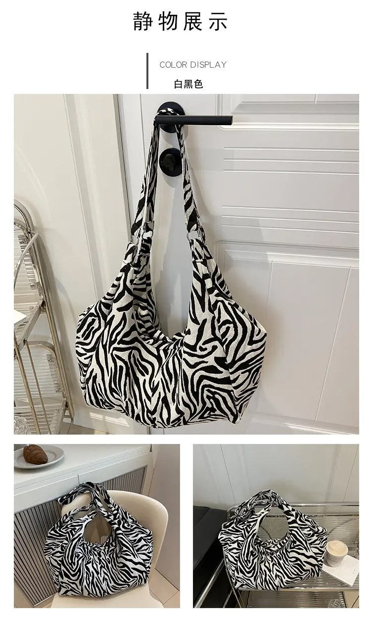 Korean Plaid Tote Bag Large Capacity Commuter Shoulder Bag — feature 18
