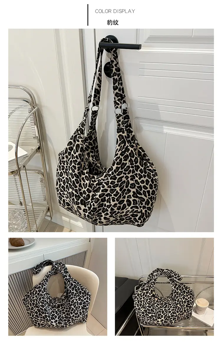 Korean Plaid Tote Bag Large Capacity Commuter Shoulder Bag — feature 19