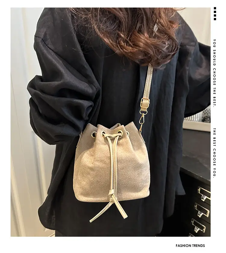 Black Drawstring Bucket Bag for Women 2025 — feature 1