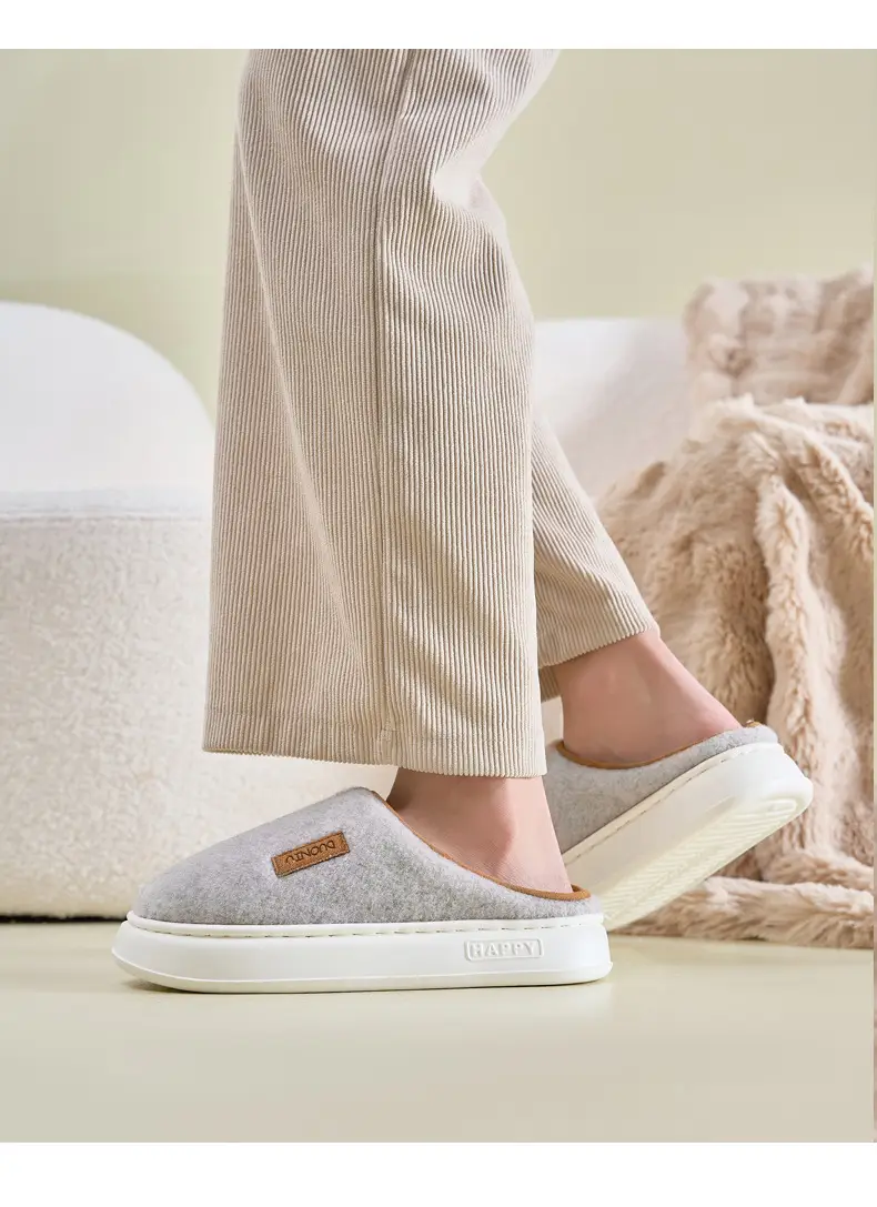 Women's Autumn and Winter Home Use Wear-Resistant Non-Slip Warm Cotton Thickeneded Soft-Soled Slippers for Men's Winter — feature 11