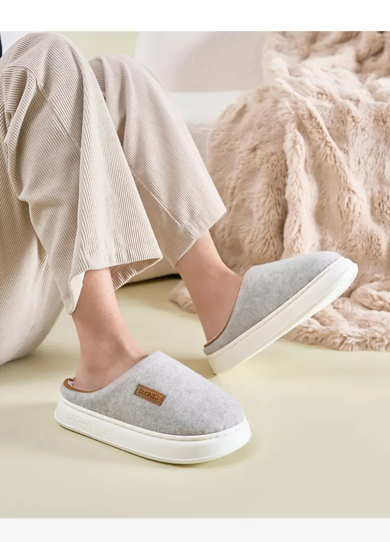 Women's Autumn and Winter Home Use Wear-Resistant Non-Slip Warm Cotton Thickeneded Soft-Soled Slippers for Men's Winter — feature 13