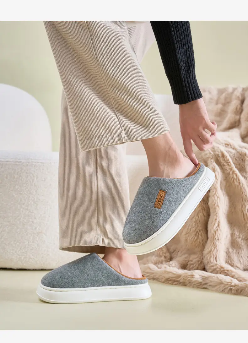 Women's Autumn and Winter Home Use Wear-Resistant Non-Slip Warm Cotton Thickeneded Soft-Soled Slippers for Men's Winter — feature 15