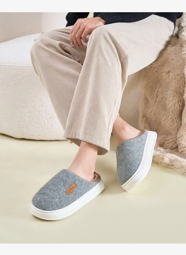 Women's Autumn and Winter Home Use Wear-Resistant Non-Slip Warm Cotton Thickeneded Soft-Soled Slippers for Men's Winter — feature 16