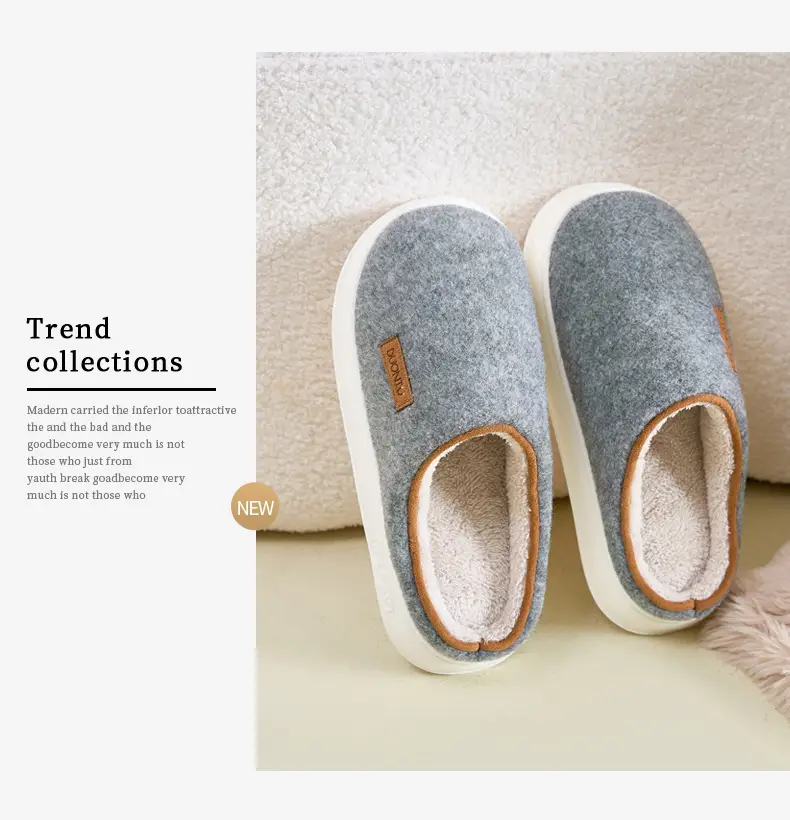 Women's Autumn and Winter Home Use Wear-Resistant Non-Slip Warm Cotton Thickeneded Soft-Soled Slippers for Men's Winter — feature 17