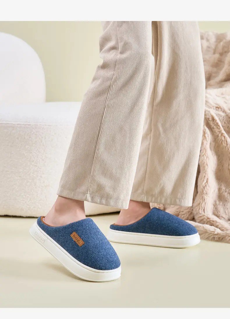 Women's Autumn and Winter Home Use Wear-Resistant Non-Slip Warm Cotton Thickeneded Soft-Soled Slippers for Men's Winter — feature 20