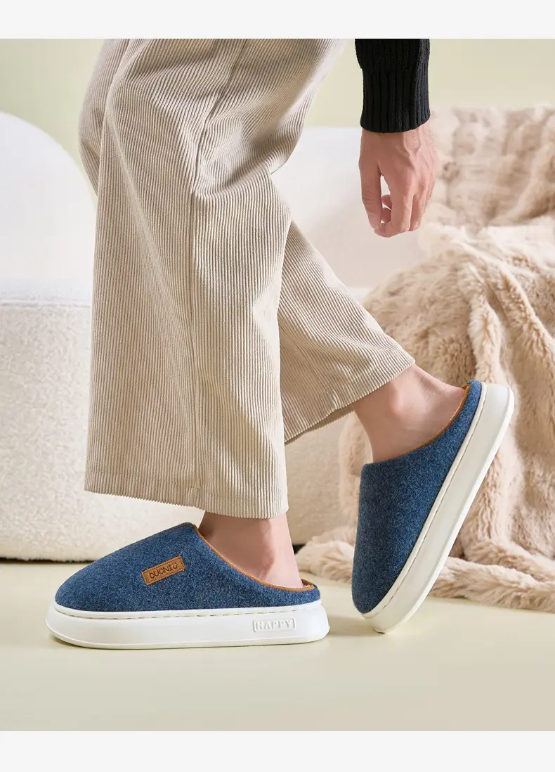 Women's Autumn and Winter Home Use Wear-Resistant Non-Slip Warm Cotton Thickeneded Soft-Soled Slippers for Men's Winter — feature 21