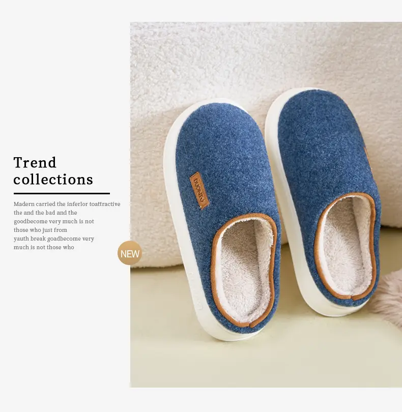 Women's Autumn and Winter Home Use Wear-Resistant Non-Slip Warm Cotton Thickeneded Soft-Soled Slippers for Men's Winter — feature 22