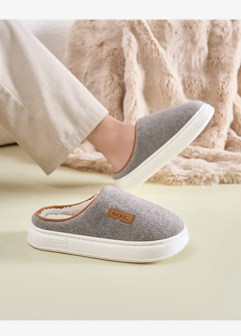 Women's Autumn and Winter Home Use Wear-Resistant Non-Slip Warm Cotton Thickeneded Soft-Soled Slippers for Men's Winter — feature 28