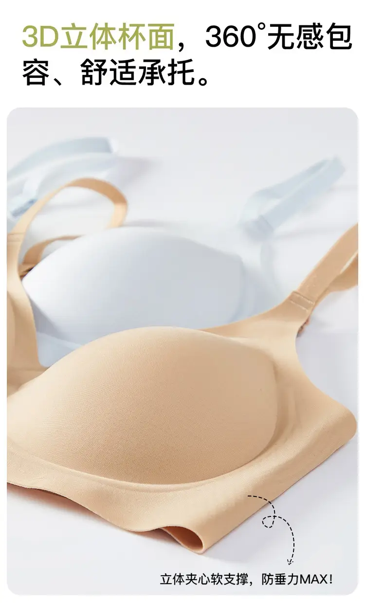 New Invisible Traceless Liquid Foundation Underwear for Women, Soft Support for Small Breasts, Push-Up Anti-Sagging Thin Bra, Ou Ruofeng — feature 5