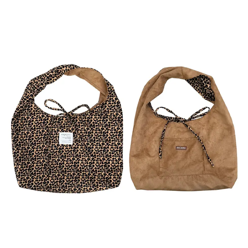2025 Leopard Print College Student Commuting Bag Large Capacity Casual Shoulder Bag - Image 4