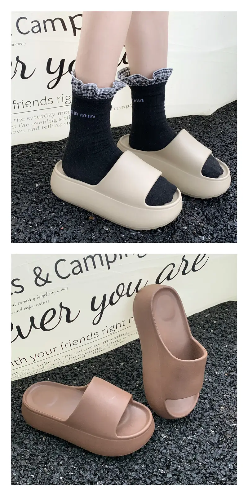 Slippers, Feminine, Good-Looking, Non-Slip, Soft-Soled, Trendyy, Lightweight, Non-Slip, Deodorant, Simple Eva Sandals That Can Be Worn Outside — feature 4
