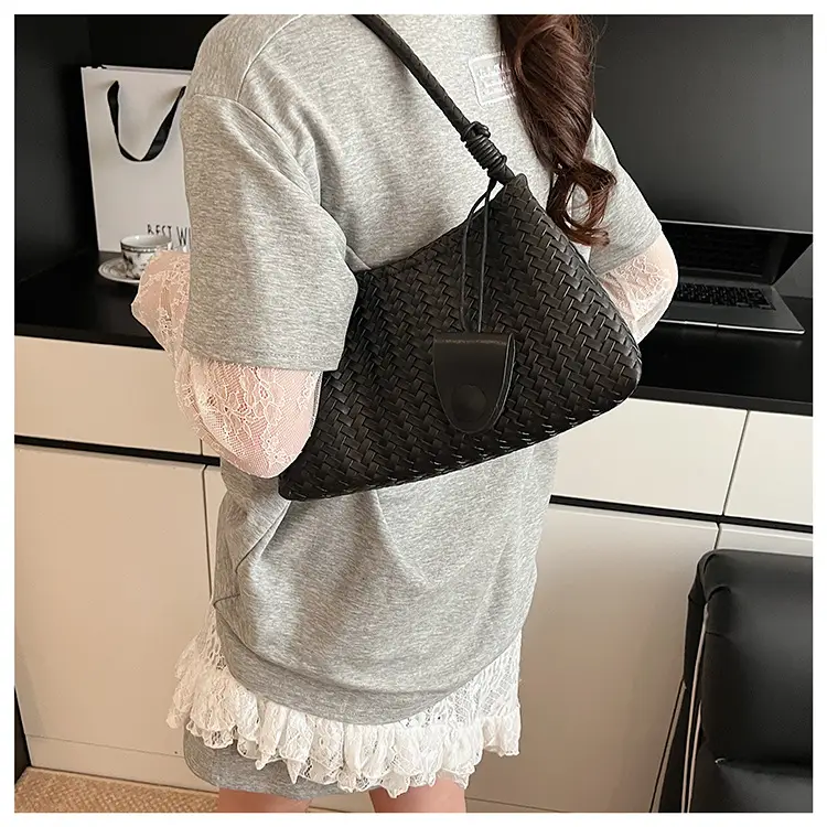 Black Woven Crossbody Bag for Women — feature 23