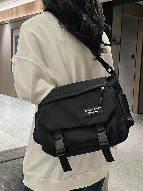 Korean Style Blue Crossbody Bag for Women College Student - Image 5