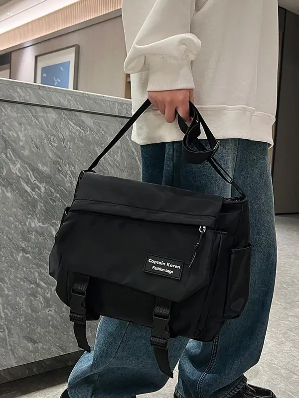 Korean Style Blue Crossbody Bag for Women College Student - Image 8
